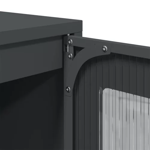  Highboard antracit 68x39x123 cm Acél