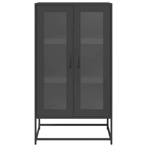  Magastábla Fekete 68x39x123 cm Acél