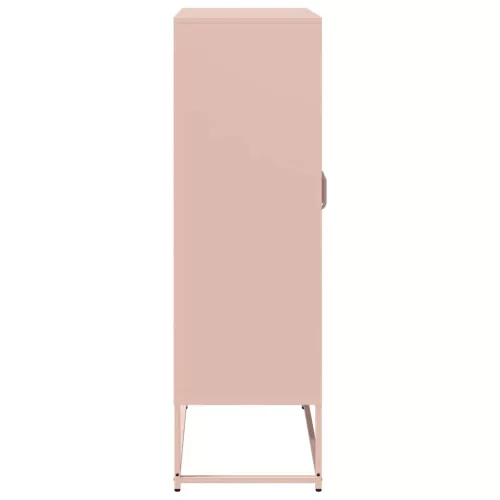  Highboard rózsaszín 68x39x123 cm Acél
