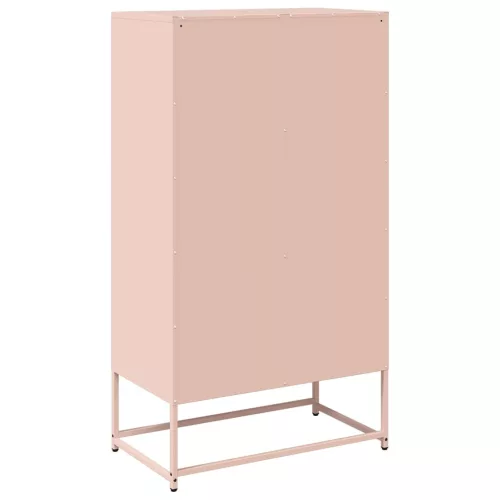  Highboard rózsaszín 68x39x123 cm Acél