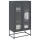  Highboard antracit 68x39x123 cm Acél