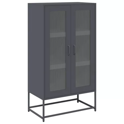  Highboard antracit 68x39x123 cm Acél