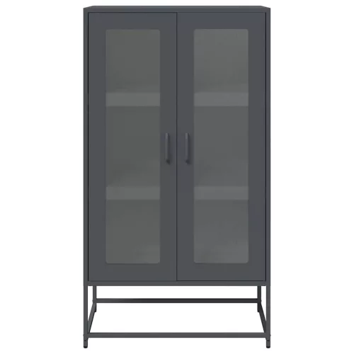  Highboard antracit 68x39x123 cm Acél
