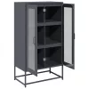  Highboard antracit 68x39x123 cm Acél