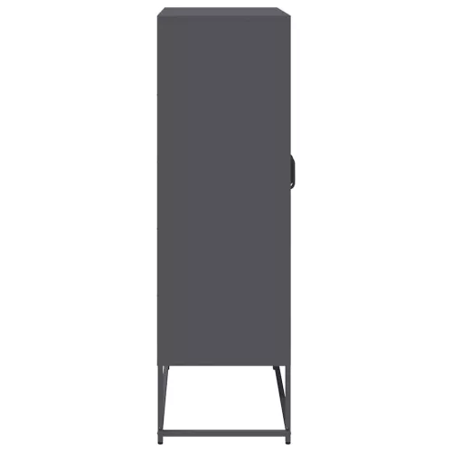  Highboard antracit 68x39x123 cm Acél