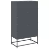  Highboard antracit 68x39x123 cm Acél