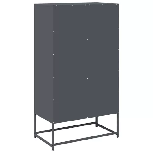  Highboard antracit 68x39x123 cm Acél