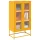  Highboard Mustársárga 68x39x123 cm Acél