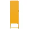  Highboard Mustársárga 68x39x123 cm Acél