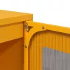  Highboard Mustársárga 68x39x123 cm Acél