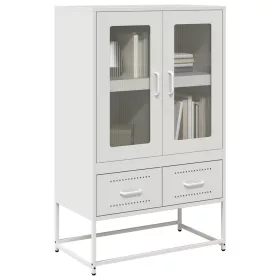 fehér acél magasszekrény 68x39x111,5 cm