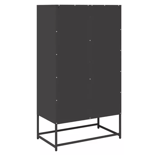  Magastábla Fekete 68x39x123 cm Acél