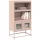  Highboard rózsaszín 68x39x123 cm Acél