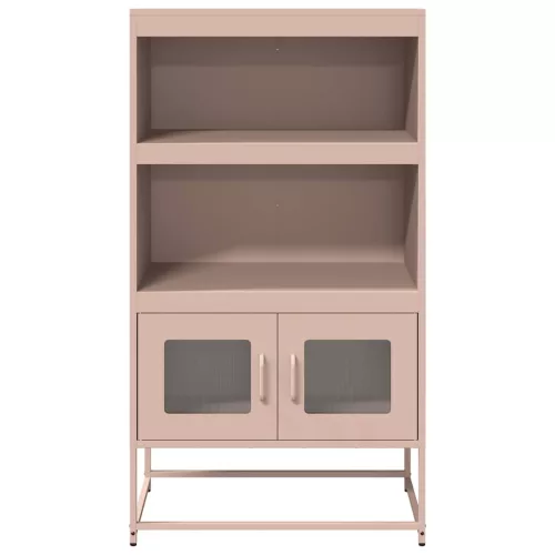  Highboard rózsaszín 68x39x123 cm Acél