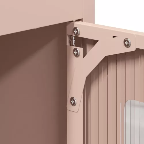  Highboard rózsaszín 68x39x123 cm Acél