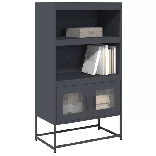  Highboard antracit 68x39x123 cm Acél