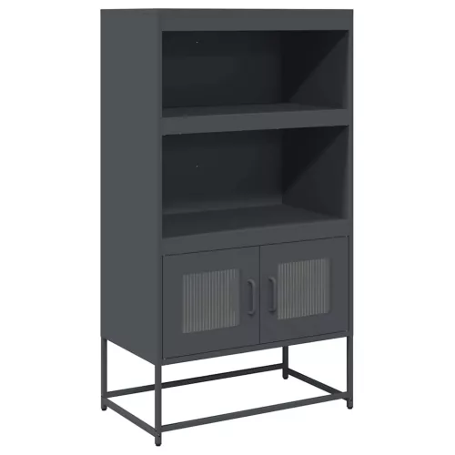  Highboard antracit 68x39x123 cm Acél
