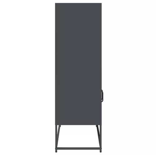  Highboard antracit 68x39x123 cm Acél