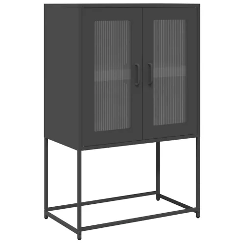  Magastábla Fekete 68x39x107 cm Acél