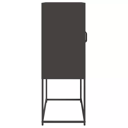  Magastábla Fekete 68x39x107 cm Acél