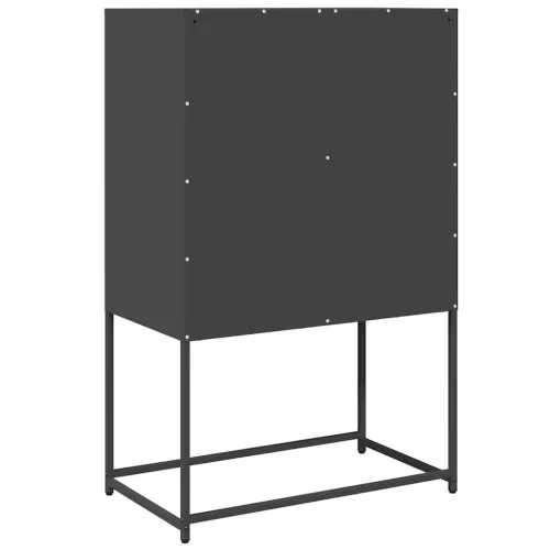  Magastábla Fekete 68x39x107 cm Acél