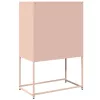  Highboard rózsaszín 68x39x107 cm Acél
