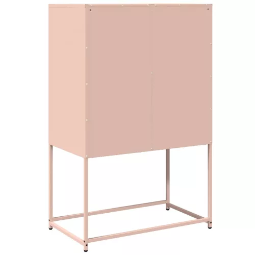  Highboard rózsaszín 68x39x107 cm Acél