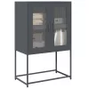  Highboard antracit 68x39x107 cm Acél