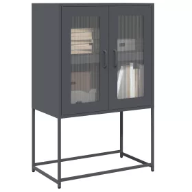  Highboard antracit 68x39x107 cm Acél