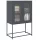  Highboard antracit 68x39x107 cm Acél