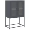  Highboard antracit 68x39x107 cm Acél