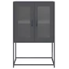  Highboard antracit 68x39x107 cm Acél