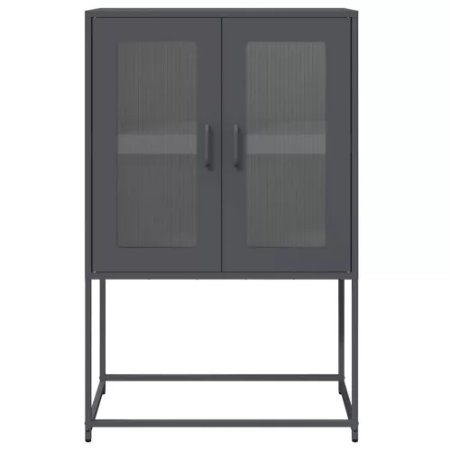  Highboard antracit 68x39x107 cm Acél