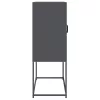  Highboard antracit 68x39x107 cm Acél