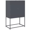  Highboard antracit 68x39x107 cm Acél