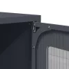  Highboard antracit 68x39x107 cm Acél