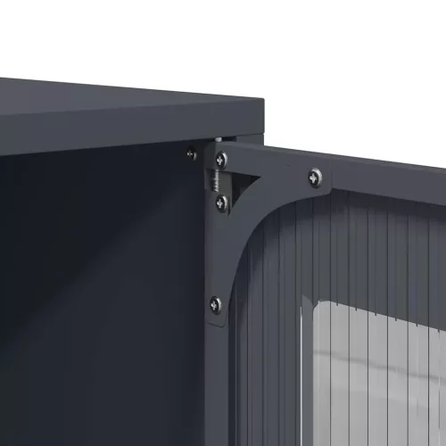  Highboard antracit 68x39x107 cm Acél