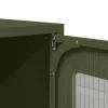  Highboard olívazöld 68x39x107 cm Acél