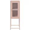  rózsaszín hidegen hengerelt acél tálalószekrény 36x39x107 cm