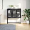  antracit hidegen hengerelt acél tálalószekrény 100,5x39x107 cm