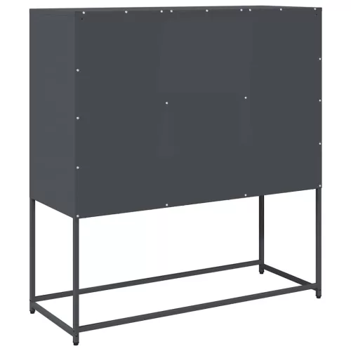  antracit hidegen hengerelt acél tálalószekrény 100,5x39x107 cm