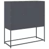  antracit hidegen hengerelt acél tálalószekrény 100,5x39x107 cm