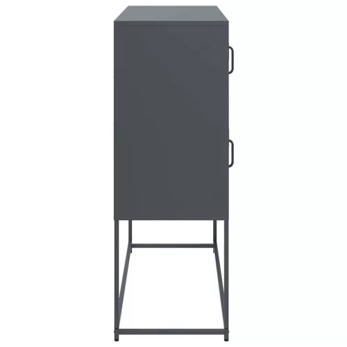  antracit hidegen hengerelt acél tálalószekrény 100,5x39x107 cm
