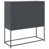  antracit hidegen hengerelt acél tálalószekrény 100,5x39x107 cm