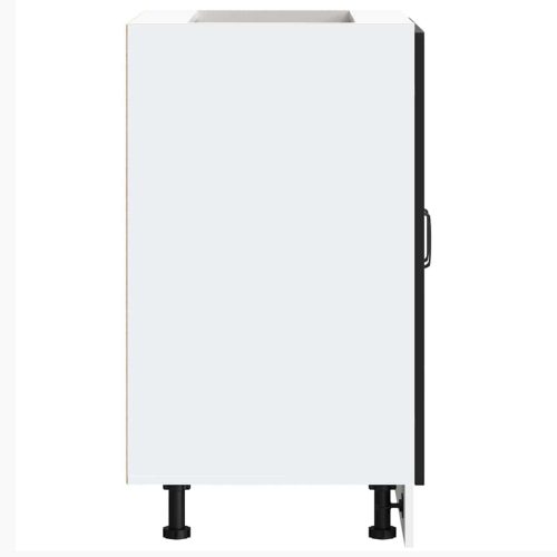  Mosogató aljzat szekrény Kalmar fekete 60x46x81,5 cm műanyag fa