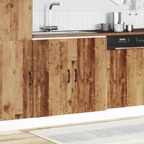  Mosogató aljzat szekrény Kalmar régi fa 80x46x81,5cm műanyag fa