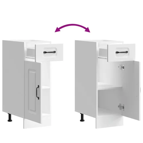  Konyhai alsó szekrény Kalmar fehér műfa