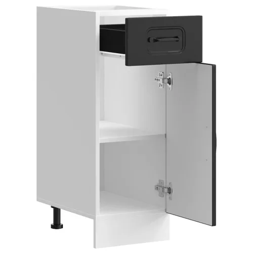  Konyhai alapszekrény Kalmar fekete színű műfa