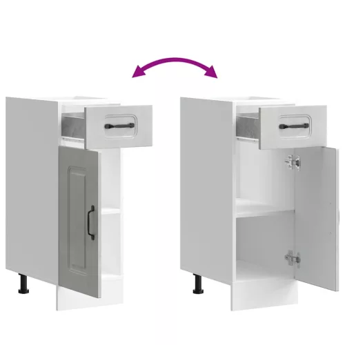  Konyhai alapszekrény Kalmar beton szürke műfa