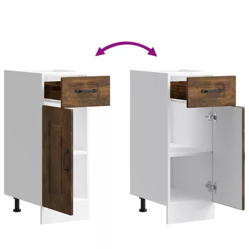  Konyhai alapszekrény Kalmar füstölt tölgy műfa